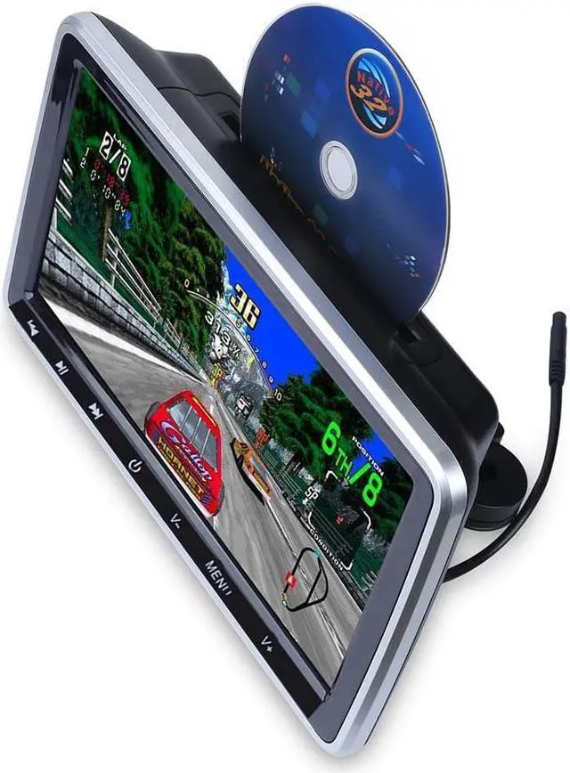 Alt view image 4 of 5 - 10.1 Inch Car Headrest Bluetooth FM Touch Key Remote Control DVD Player Monitor Car Headrest Touch Player Monitor Car Headrest