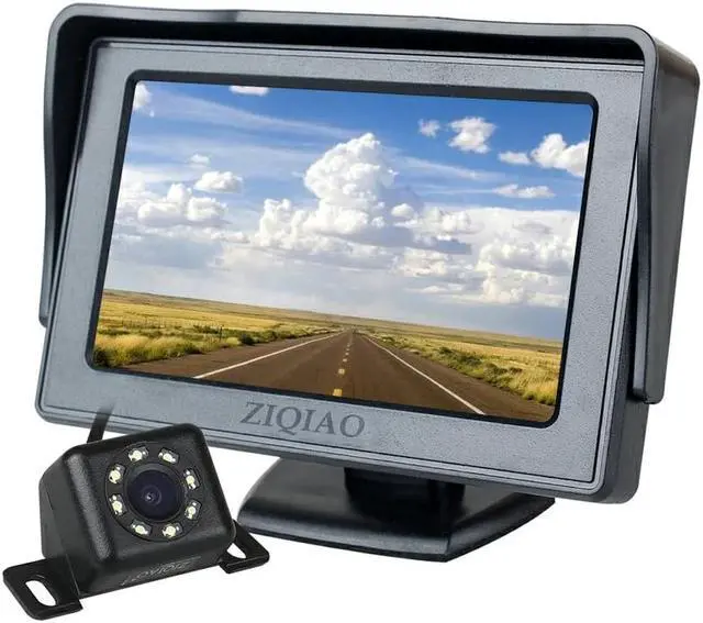 Alt view image 3 of 5 - Monitor Rear View Monitor 4.3" TFT LCD Screen Rearview Reverse Parking Monitor System with Rear View Camera Optional
