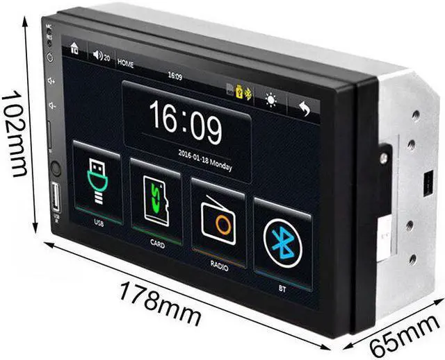 Alt view image 4 of 5 - Car MP5 Player HD Touch Screen Reversing Bluetooth Car Headrest Monitor 4K 1080P Touch Screen with camera hot sale