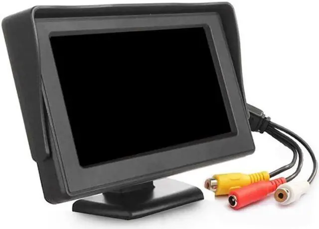 Alt view image 2 of 5 - 4.3 inch Car Monitor for Rear View Camera Screen Reverse Camera Monitor Display Two AV Inputs Color Video Screen