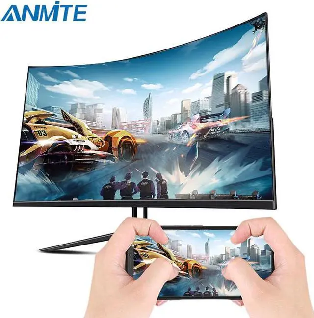 Alt view image 3 of 5 - 32 144hz HDR Curved FHD [1920 x 1080] Gaming Monitor PC usb Type-c  Ultra-thin USB-C screen Display Ultra-narrow bez