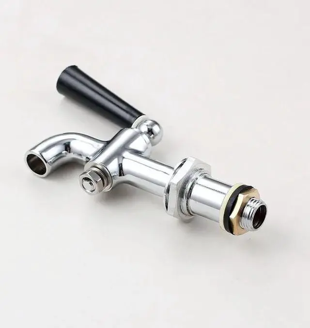 Main image of 3/8' Brass Chrome Long Electric Teapot Faucet Hot Water Bottle Faucet Open Bucket Water Spout Bibcock
