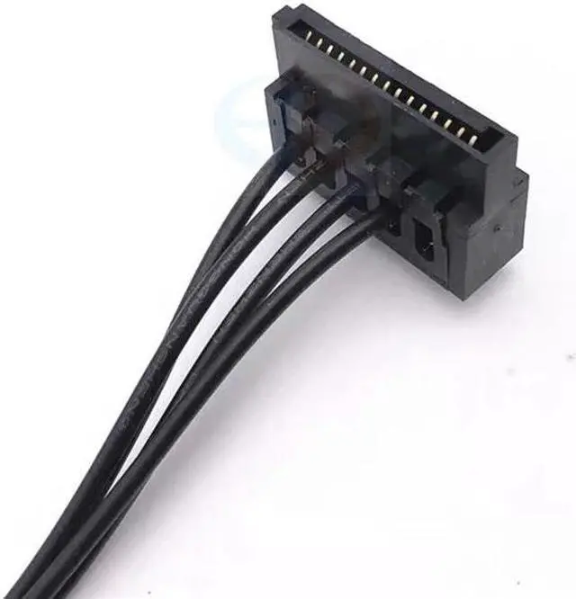 Alt view image 3 of 5 - 6Pin to Dual SATA SSD Power Supply Cable MINI 6Pin Turn 2 x SATA Hard Drive Power Cord For Dell Main Board Interface