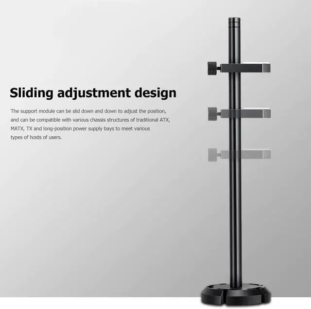 Alt view image 5 of 5 - 215mm Aluminum Graphics Card Holder Jack Bracket Desktop PC Computer Case Video Card Water Cooling Kit Support Stand