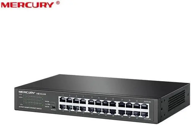 Alt view image 3 of 5 - 24 Port Steel Gigabit Switch 10/100/1000Mbps Switch Rack Switch network Monitoring Clone Vlan isolation ( SG124D )