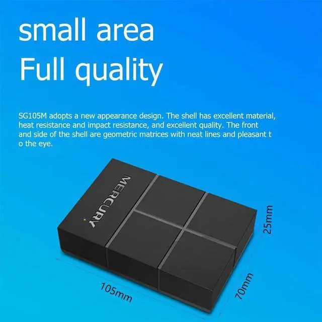 Alt view image 5 of 5 - 5 Port Gigabit Switch 10/100/1000Mbps RJ45 LAN Ethernet Fast Desktop Network Switching Hub Shunt With EU/US Power Adapter