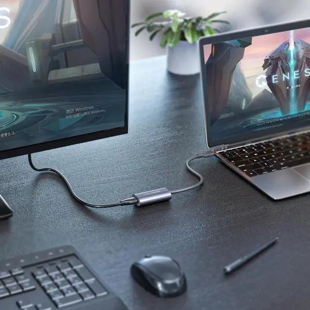 Alt view image 4 of 6 - Video HD Capture Card 1080p Game Capture Card Drive-free Portable HDMI to USB Game Streaming Grabber for Live Stream