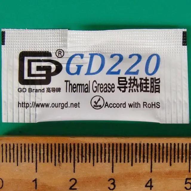 Alt view image 4 of 5 - Brand Thermal Grease Paste Silicone Plaster 220 Heat Sink Compound Gray 2000 Pieces Net Weight 0.5 Gram For CPU Cooler MB05