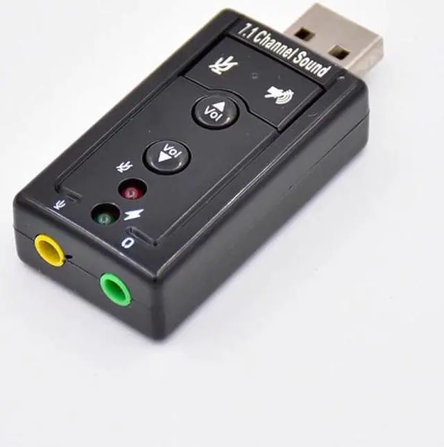 Alt view image 4 of 5 - USB Sound Card Adapter USB to 3D Audio 7.1 Channel Professional Microphone Headset 3.5mm For Win XP / 78 Android Linux