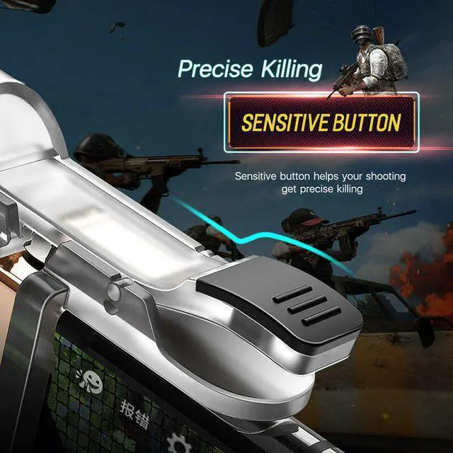 Alt view image 3 of 5 - Game pad Trigger Mobile Phone Games Shooter Controller L1 R1 Fire Button Handle For PUBG/Rules of Survival/Knives Out