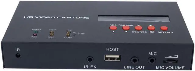 Alt view image 3 of 5 - 283S all in one  recorder,Capture , Component Video, Composite Video in USB host, up to 1080p resolution.Microphone