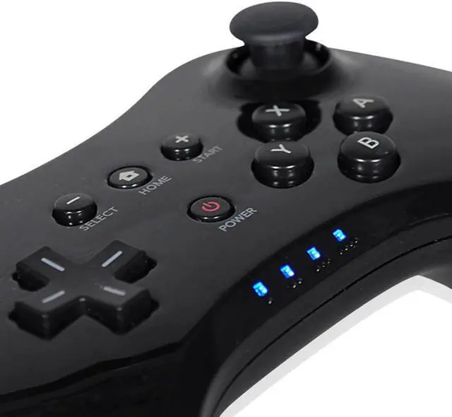 Alt view image 4 of 5 - Gamepad for Wii U Game Controller Classic Pro joystick Joypad Remote Gaming Gamepad For Nintendo WiiU High Quality