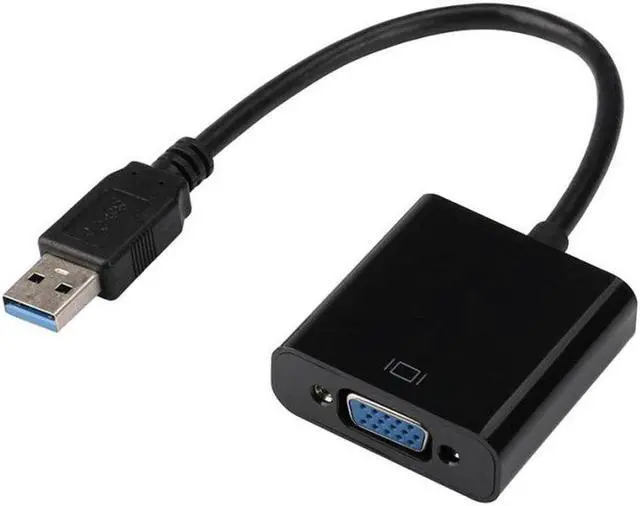 Alt view image 2 of 5 - 1pc USB 3.0 to VGA Graphic Converter Card Display Cable Adapter 1080P Black