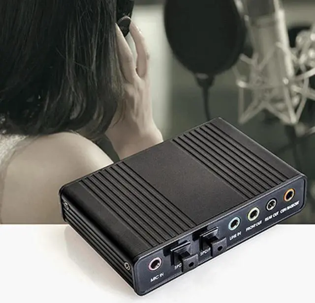 Alt view image 4 of 5 - 5.1 Sound Card Usb 2.0 Sound Card Cmi6206 Chipset Usb Usb Audio Device Class And Usb Hid Class Spec 6 Channel Output