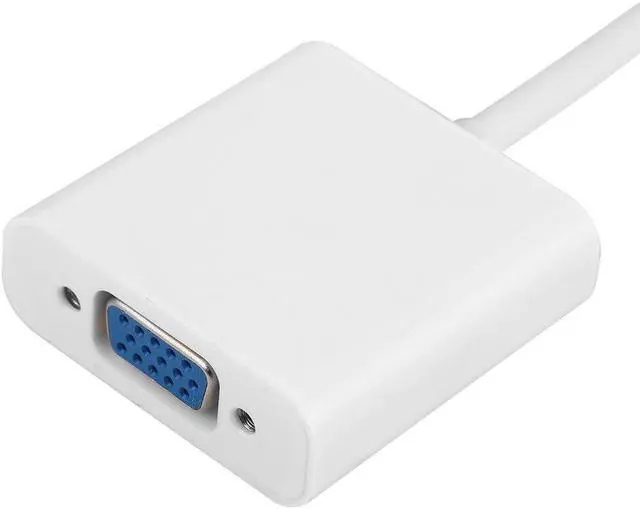 Alt view image 3 of 5 - 1pcs Mini DisplayPort Display Port DP To VGA Adapter Cable for  for MacBook Air for iMac for Mac Mini Adapter Cable White