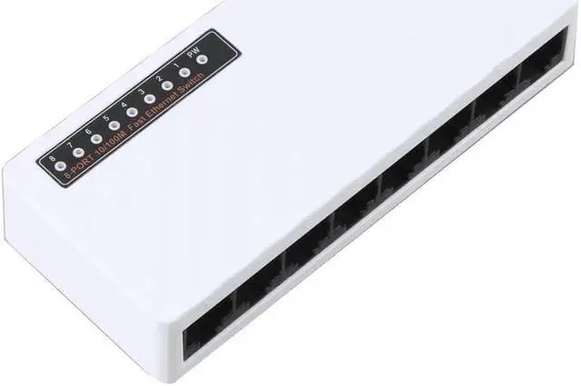 Alt view image 3 of 5 - 8 port ethernet switch Network switch 100mbps fast ethernet switches switch hub ethernet 8 port lan hub Full/Half duplex