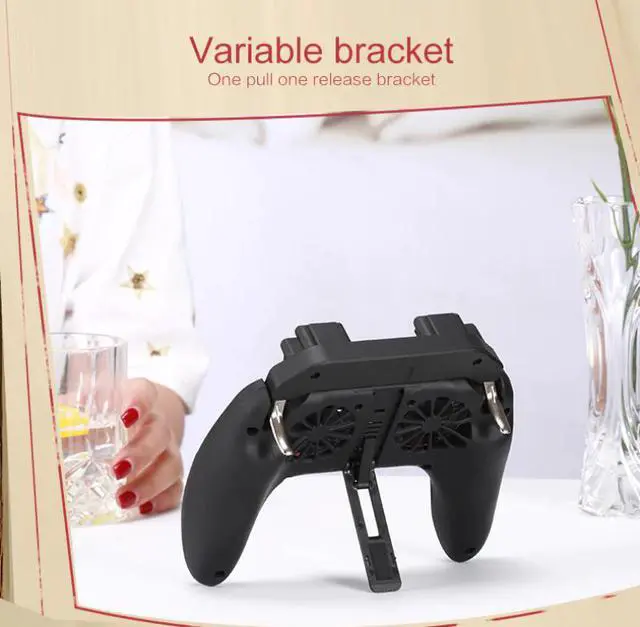 Alt view image 4 of 5 - Gamepad PUBG Controller Double Cool Fan 2500/5000mAh Power Bank Game Controller Joystick Android IOS Mobile Phone Gamepad