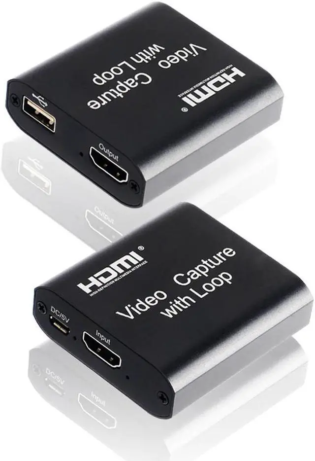 Alt view image 2 of 5 - 4K Video Capture Card 1080p Board Game Capture Card USB 2.0 Recorder Box Device for Live Streaming Video Recording Loop Out