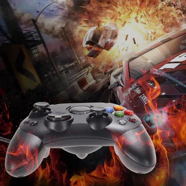 Alt view image 3 of 5 - 2pcs Black Wired Controller Gamepads PC for Microsoft XBOX System Type 2 Trigger Mobile Game Pad Accessories Phone Suppliers
