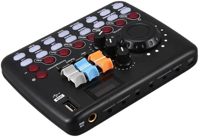 Alt view image 4 of 5 - Sound Card Mobile Phone Sound Card Computer Live Broadcast Equipment Set for Live Recording