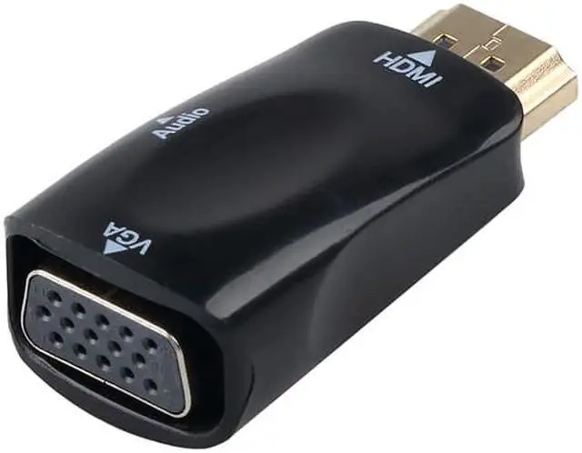 Alt view image 3 of 5 - HDMI To VGA Converter Male to Female With Audio Cable Support HD 1080P For PC Laptop Wholesale