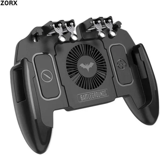 Alt view image 2 of 5 - Mobile Joystick Controller L1R1 Trigger Gamepad for COD iOS Android Six 6 Finger Call of Duty Mobile Gamepad Cooling Fan