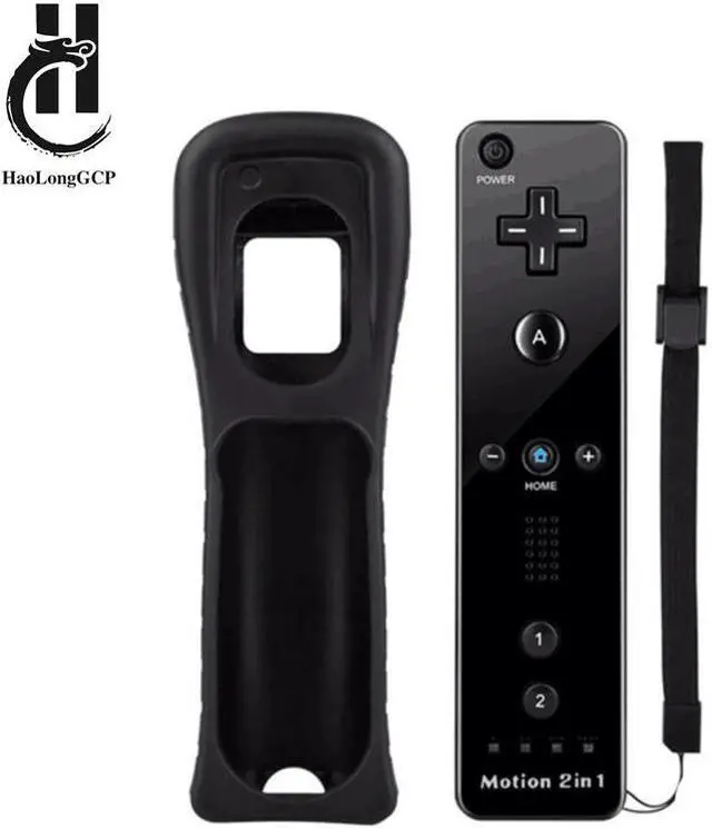 Main image of Color 2 in 1 Wireless Game Remote Controller with Motion Plus Adaptar for Nintendo for Wii Controller joystick