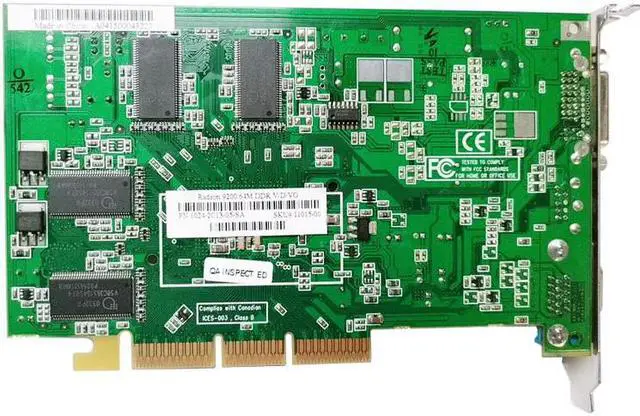 Alt view image 4 of 4 - quality video card for  ATI radeon 9200 DDR 64M AGP DVI + VGA interface graphics card 1pcs