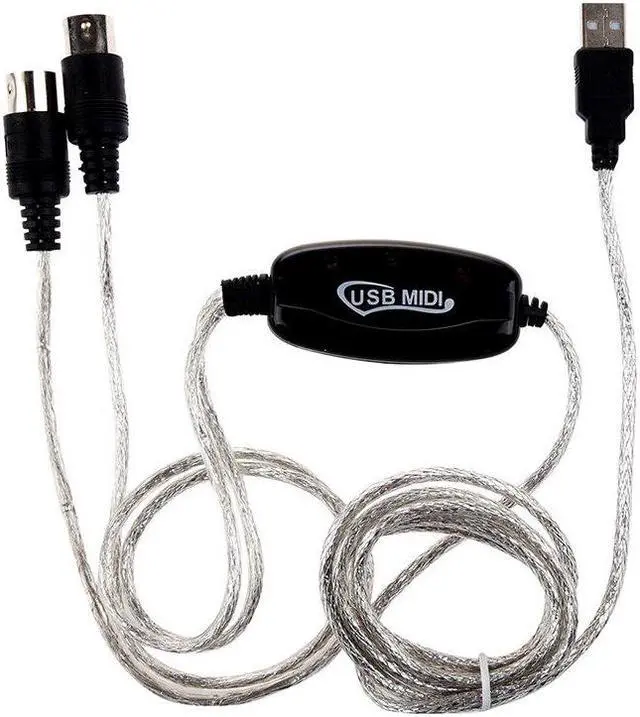 Main image of USB IN-OUT Interface Cable Cord Converter PC to Music Keyboard Adapter