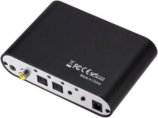 Alt view image 5 of 5 - 5.1 Channel Digital Surround Sound Decoder DTS Dolby AC3 Digital Audio Audio Sound Decoder Coaxial To Analog RCA Converter