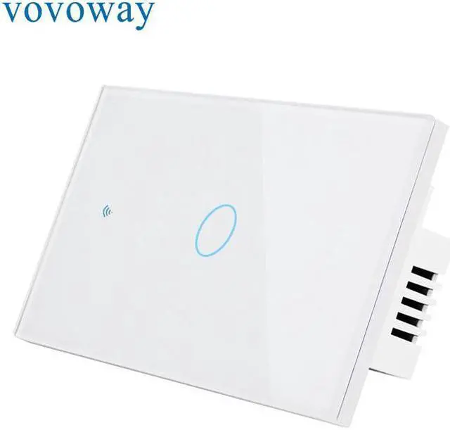 Main image of Smart touch switch US standard light switch 1gang2gang3gangWiFi network APP Smart remote control wall sticker installation