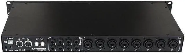 Alt view image 5 of 5 - Umix 1010 rack external sound card metal structure 24-Bit 96/192KHz 10-In/10-Out full duplex recording