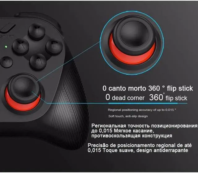 Alt view image 5 of 5 - 050 Bluetooth Gamepad Game Pad Controller Mobile Trigger Joystick For iPhone Android Phone PC Smart TV Box Joypad Control