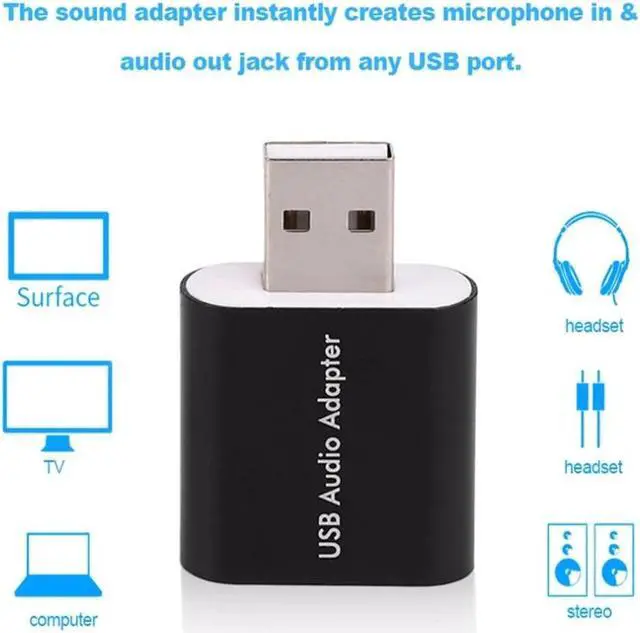 Alt view image 4 of 5 - External USB 2.0 7.1 CH Virtual Audio Sound Card Adapter Converter Notebook Wholesale