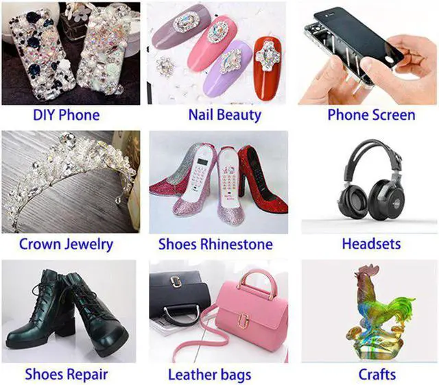 Alt view image 3 of 5 - 2Pcs 25ML T6000 Glue Thermal Epoxy Adhesive Scrapbooking Accessory Tool Textile Screen Phone Cover Display Repair b7000 Uv