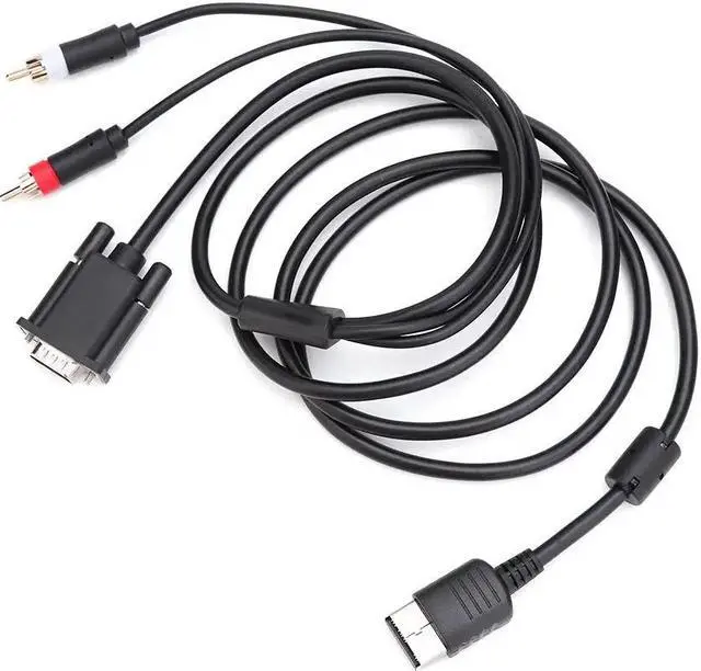 Alt view image 5 of 5 - Definition VGA Cable RCA Sound Adapter HD Box Cable Audio Video Lines Cord Wires for Sega Dreamcast Gaming Console