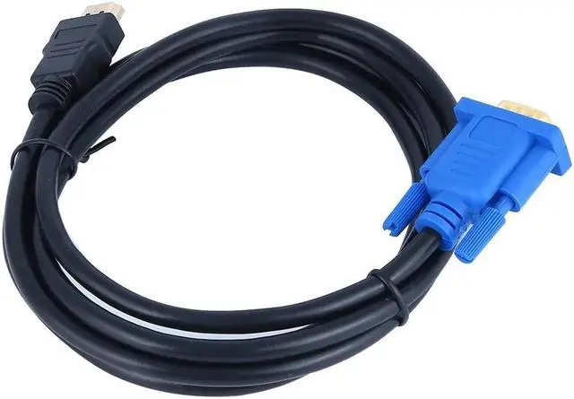Alt view image 2 of 5 - 1.8/3 Meters HDMI to VGA Cable 15pin Adapter Male to Male Video 1024 X 768p High Definition Super Fast Transfer Rate