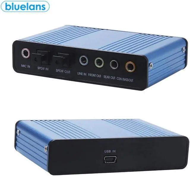 Main image of 6-Channel 5.1 Audio USB Sound Card Adapter For Portable Computer Supports 4-Channel Sound Card Up to 48KHz