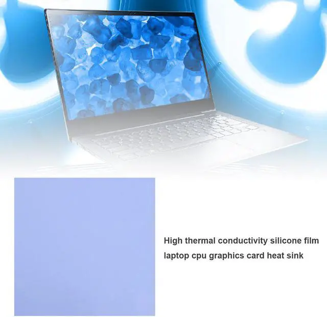 Alt view image 3 of 5 - 1.0mm 2.0mm 100x100mm Adhesive Conductive Heatsink Plaster Sheet Computer CPU Graphics Chip Cooling Silicone Grease Thermal Pad