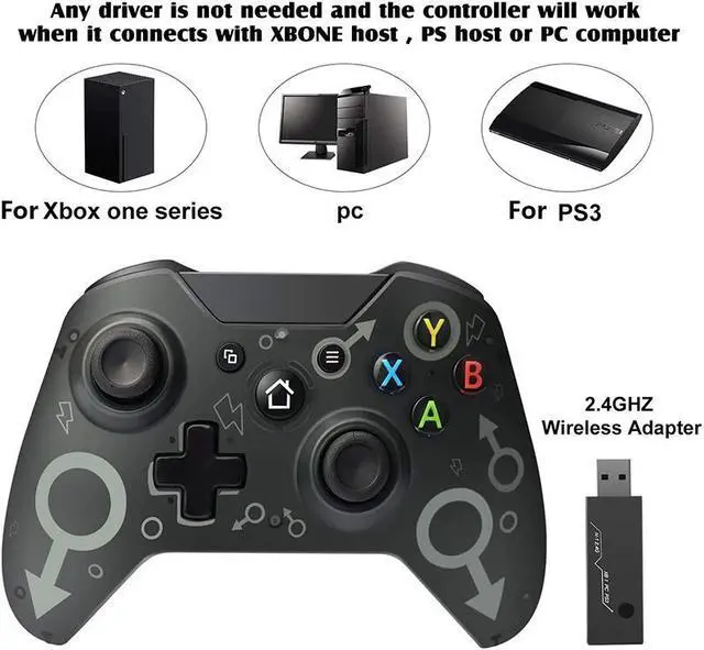 Alt view image 5 of 5 - 2.4GHz Wireless Mobile Controller For Xbox One Bluetooth Gamepad For Nintendo Switch / Android / IPhone / PC Joystick Controle