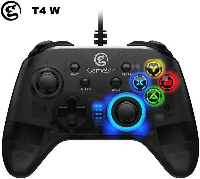 Alt view image 3 of 5 - T4 Pro / T4W Gamepad Controller 2.4 GHz  Joystick for PC Game with USB Receiver Wired Gamepad for Windows (7/8/9/10) PC