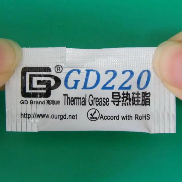 Alt view image 2 of 5 - Brand Thermal Grease Paste Silicone Plaster 220 Heat Sink Compound Gray 2000 Pieces Net Weight 0.5 Gram For CPU Cooler MB05