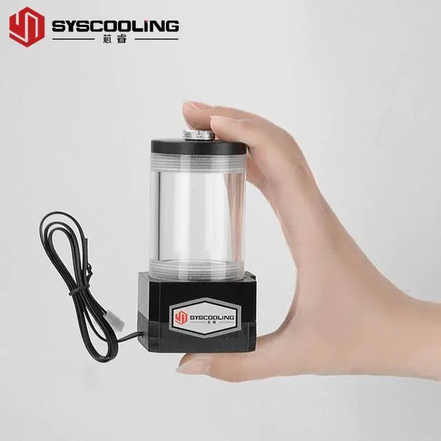 Alt view image 2 of 5 - high performance P60D computer water cooling pump with water tank