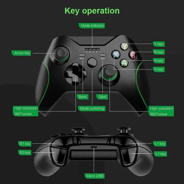 Alt view image 5 of 5 - 2.4G Wireless Controller For Xbox One Console For PS3 For Android Phone Gamepads Game Joysticks For PC Win7/8/10