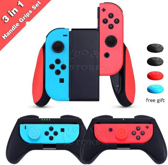 Main image of Switch Joy Con Controller Comfort Grip Steering Wheel Kit oswitch Handle Bracket Holder for o Switch Games