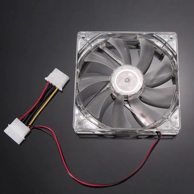 Alt view image 3 of 5 - 4Pin Blue LED Low Noise Computer Case Fan 120 x 120 x 25mm 1800RPM Hydraulic Bearing Cooling Fan Cooler For CPU