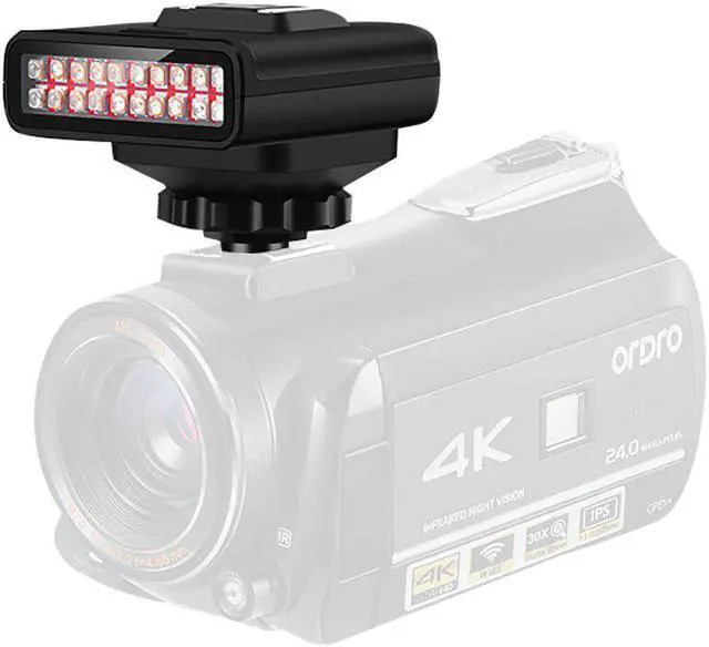 Alt view image 2 of 5 - LN-3 Studio IR LED Light USB Rechargeable Video Camera Infrared Night Vision 2100mAh High Power 20 Infrared Lamp Beads