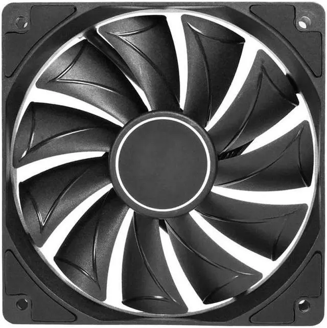 Alt view image 5 of 5 - 4 Pin 120MM 1800RPM PWM PC Case Fan Speed Adjustable High Airflow CPU Radiator Long Life Ultra Quiet Computer Cooling Fan Black