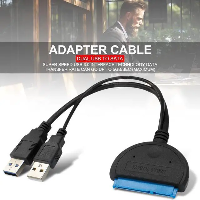 Alt view image 4 of 5 - 3.0 To Sata Adapter Cable 2.5/3.5 Inch External Hard Disk Drive HDD SSD Cable Converter Support Desktops, Notebooks