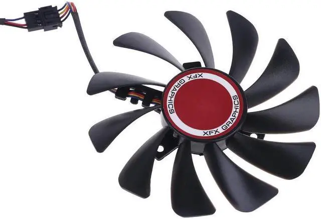 Alt view image 2 of 5 - 2pcs 95mm FDC10U12S9-C CF1010U12S Cooler Fan for XFX Radeon RX580 RX590 Graphics Card Cooling Fan